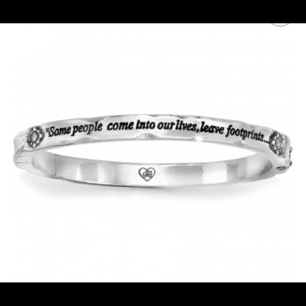 Brighton  Footprints Hinged Bangle